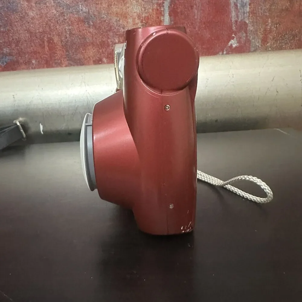 Polaroid 300 Red 60mm Focus Range Instant Camera, Tested and Working With Case
